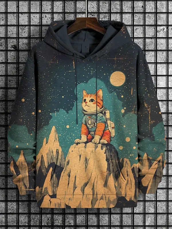 Cartoon Graffiti Cat Pattren Unisex Hoodies Sweatshirt 3D Print Men/Women Tracksuit Coat Harajuku Hoodie Pullover Men's Clothing