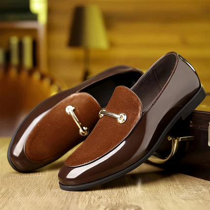 QRLQRL Mocassini di Lusso in Pelle Scamosciata Verde da Uomo, Slip-on con Nappe, Scarpe Morbide in Pelle per Matrimonio, Scarpe Basse in Pelle Nubuck