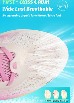 ONEMIX Scarpe da corsa da jogging per uomo Scarpe da ginnastica da esterno super leggere Scarpe da passeggio antiscivolo con ascensore Donna PlatiNum