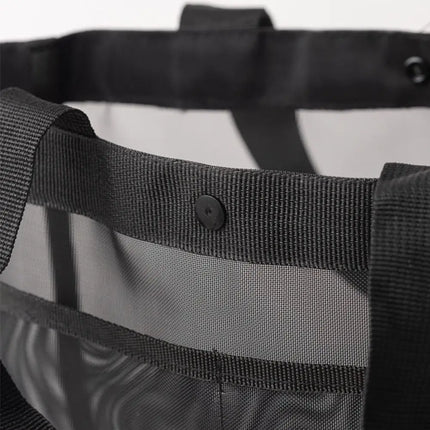 New Mesh Shoulder Bag Transparent Large Capacity Beach Bags Women's Hollow Multi-functional Bag