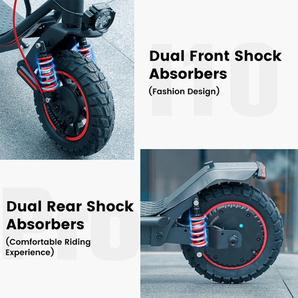IScooter i10Pro Scooter elettrico da 10 pollici 800W 15Ah Scooter 45 km/h monopattino elettrico 60KM gamma potenti Scooter con APP