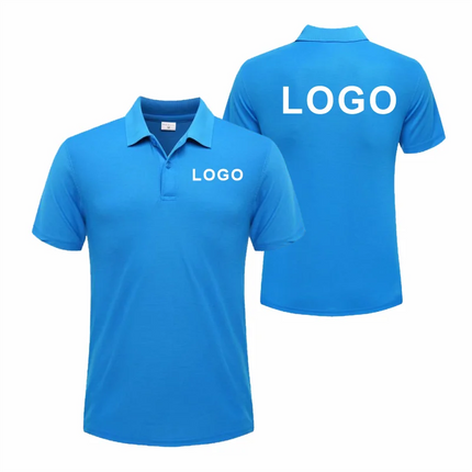 Breathable Polo with Custom Logo Casual Wear for Business Groups Short Sleeve Lapel Polo Work Clothes Embroidery Print