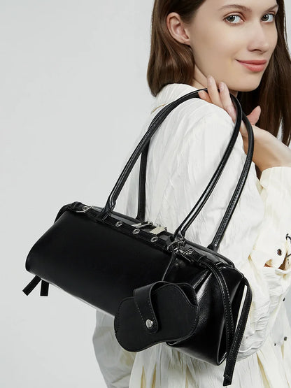 YANATARI underarm cowhide Genuine leather handbags women vintage shoulder bag female  luxury bag high quality long bag