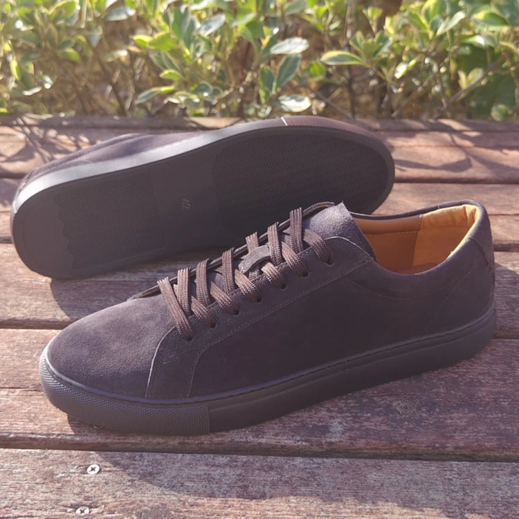 Men Coffee Suede Loafers Skateboarding Pure Outdoor Durable Leather Casual Walking Style Shoes