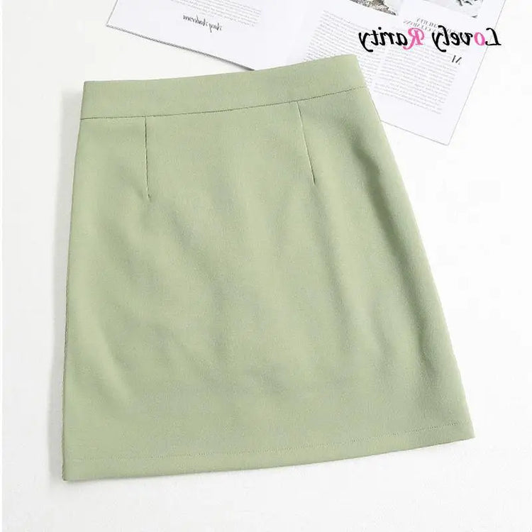 Minigonne estive Donna Chiffon Nero Bianco Moda Ufficiale Faldas 2022 Mujer Coreano Gonna a tubino Vita alta Breve Jupe femminile
