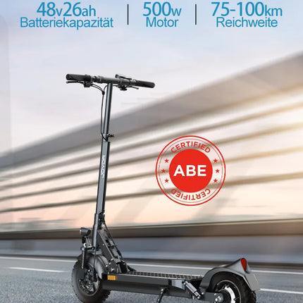 Monopattino Elettrico JOYOR Y8-S per Adulti, 500W 48V26Ah, 25km/h, Ruote da 10 Pollici, Pieghevole, Magazzino in Germania, Certificato CE ABE