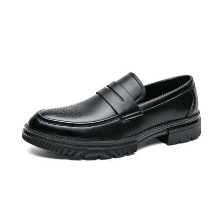 Scarpe Casual con suola spessa di lusso primaverile mocassini Penny neri da uomo scarpe eleganti da ufficio marrone per Mentênis masculino