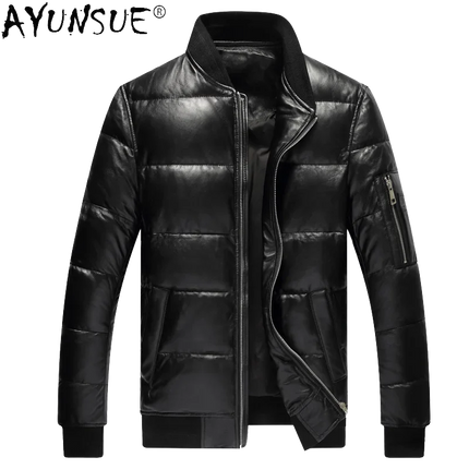 Men Jacket 2025 Men's Clothing Autumn Winter Down Jacket 5XL Real Sheepskin Clothes Thick Coat Male Ropa Hombre LXR384