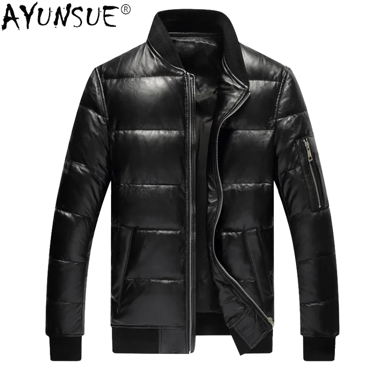 Men Jacket 2025 Men's Clothing Autumn Winter Down Jacket 5XL Real Sheepskin Clothes Thick Coat Male Ropa Hombre LXR384