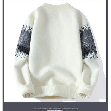 Sweaters men 2023 Winter new arrival thicken sweater Stripe pattern men fashion sweaters autumn Men's wool pullovers MY0799