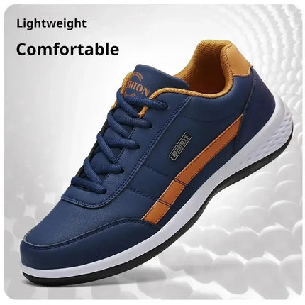 Scarpe da ginnastica da uomo Scarpe casual sportive Scarpe da passeggio da uomo in pelle per esterni Quattro stagioni Fondo morbido