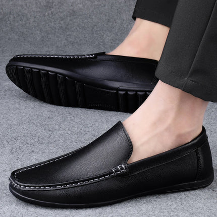 Scarpe casual da uomo in pelle moda Estate comode slip on di alta qualità Mocassini bianchi Comode scarpe da barca da guida Mocassini da passeggio