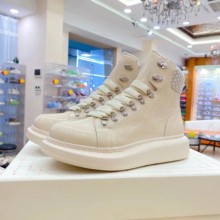 Men Platform Casual Shoes Oversized High-top Sneakers Fashion Motorcycle Boots Comfortable Ankle Boots Fashion Sports Shoes