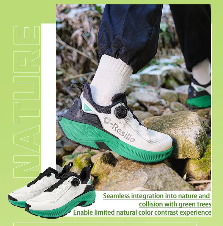 ONEMIX Scarpe Sportive Casual Impermeabili Autunno Inverno per Uomo, Scarpe da Passeggio Leggere Antiscivolo per Esterni, Scarpe da Papà per Donna PlatiNum