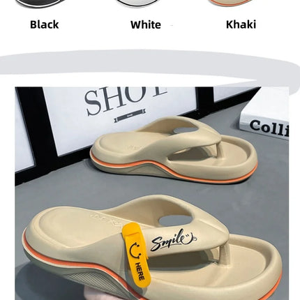 New Men's Women's Slippers Flip Flops Indoor Outdoor Beach Sandals Super Soft Bottom Slides Men's Slippers with Thick Non-slip Sole