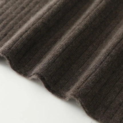 Autumn Winter Women Wool Skirt Elastic Waist Mini Slim Fit Cashmere Skirts 100% Merino Wool Knitted Office Lady Above Knee Dress PlatiNum