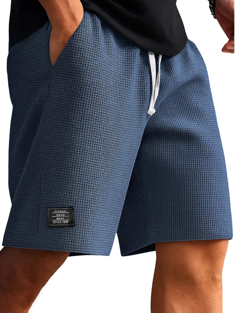 Pantaloncini Casual Jacquard da Uomo, Stile Harajuku, Tinta Unita, Pantaloni Corti alla Moda, Abbigliamento Retrò da Uomo, Streetwear Nuovo platinumshop