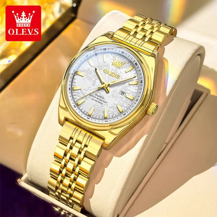 Orologio OLEVS 3703 da donna, elegante orologio al quarzo da donna, marca di alta gamma, impermeabile, luminoso, con calendario, orologio da polso di lusso per signora. platinumshop