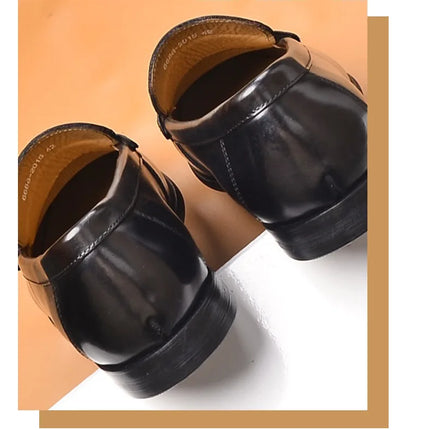 Mocassini da uomo di lusso in vera pelle slip on scarpe eleganti da lavoro casual nere scarpe da ufficio per feste di matrimonio da uomo