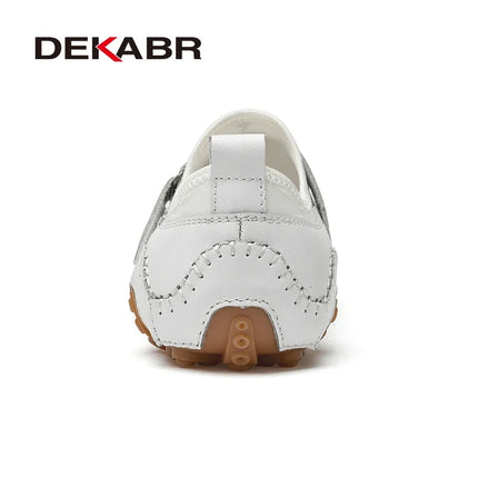 DEKABR Mocassini alla moda Scarpe da uomo in vera pelle Morbide e comode Mocassini slip-on Scarpe casual da uomo fatte a mano Drive Walk Lusso per il tempo libero