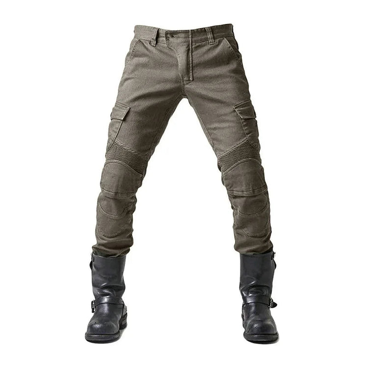 Men Denim Cargo Skinny Solid Pockets Pencil Pants Washed Ankle Length Jeans Vintage Moto Biker 2024 Summer Slim Fit Sheath PlatiNum