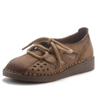 Sandali Slip-on in Pelle da Donna 2026 Nuovo Stile, Sandali con Suola Spessa da Donna, Scarpe Retrò Stile Mamma con Fori, Sandali di Lusso da Donna