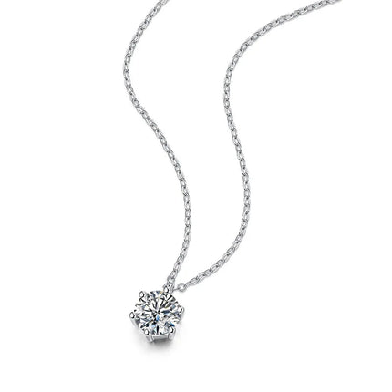 Nuova Collana in Argento Sterling 925 con Pendente in Zirconia 5A, Gioiello Raffinato per Donna, Ideale per Matrimoni, Feste e Occasioni Eleganti PlatiNum