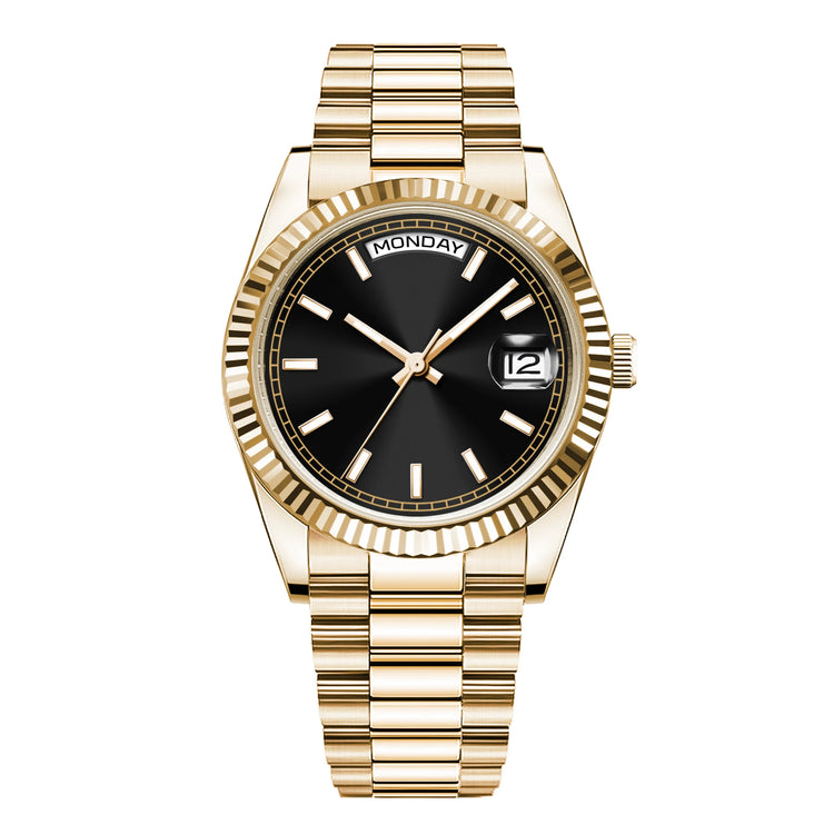 Custom Logo Diy 36/39MM Dial Automatic Mechanical Watches For Man Week Date Type Sapphire Luxury Waterproof Diving Man Watches