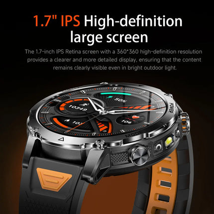 Military Grade Sapphire Smart Watch HeartRate SO2 BT5.3 Call Custom dial Smartwatch for Men Breathable Band Sports watch 1400mAh