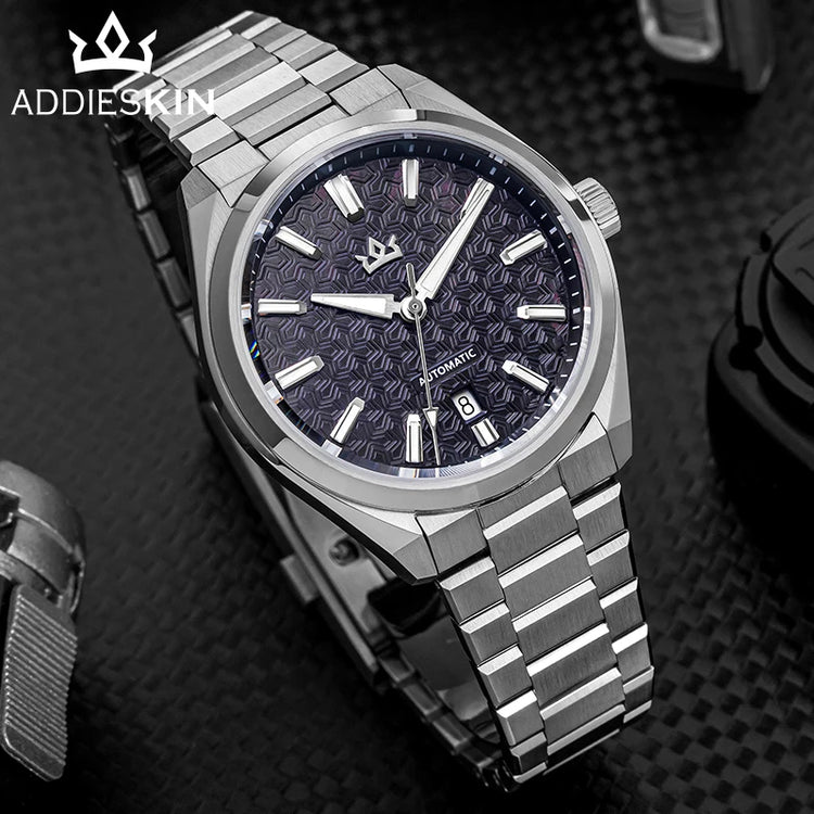 AddiesKin K014 Men's Automatic Mechanical Watch ST2130 Movement Cameo Shell Dial Sapphire Crystal 40mm 200M Water Resistant 316L