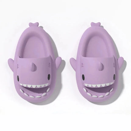 Moda Donna EVA Shark Pantofole Ragazze Bagno Scivoli antiscivolo Sandali da casa morbidi e confortevoli per adulti Infradito da uomo in tinta unita