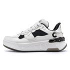 Scarpe da Corsa ONEMIX per Uomo, Tendenza Autunno Inverno, Morbide ed Elastiche con Assorbimento degli Urti, Tomaia in Pelle, Suola Spessa, Stile Sportivo Casual PlatiNum