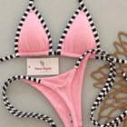 Micro Bikini 2026 Sexy da Donna, Costume da Bagno Push-Up, Set Bikini a Righe, Abbigliamento da Spiaggia Femminile