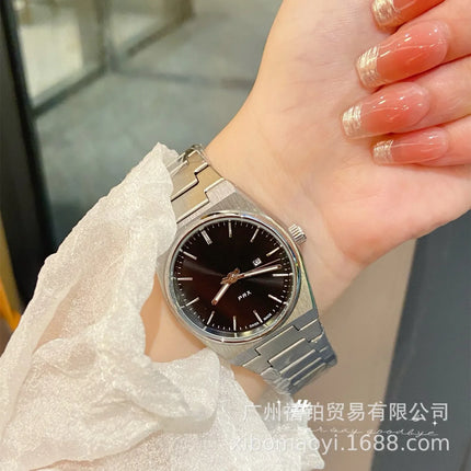 Orologio da Polso Serie PRX con Cinturino in Acciaio, Modello Super Player, per Uomo e Donna, con Calendario, Stile Semplice e alla Moda, Regalo di Compleanno, Idea Regalo per Lui e per Lei