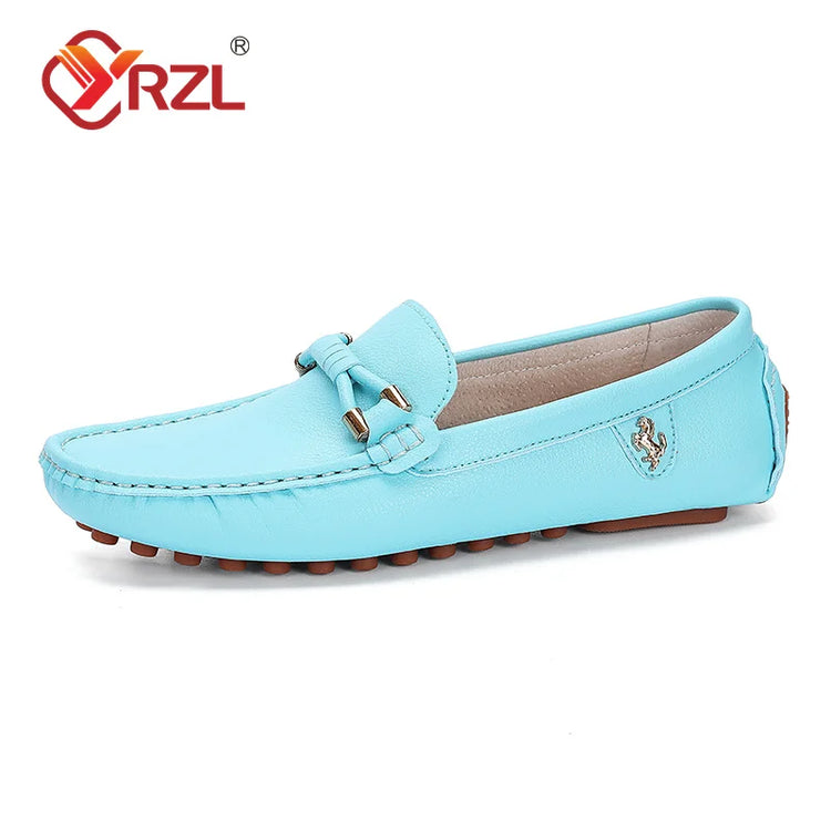 YRZL Mocassini da uomo Scarpe in pelle fatte a mano Scarpe da guida casual Scarpe slip-on Mocassini comodi di lusso Scarpe da uomo Taglie forti 37-48