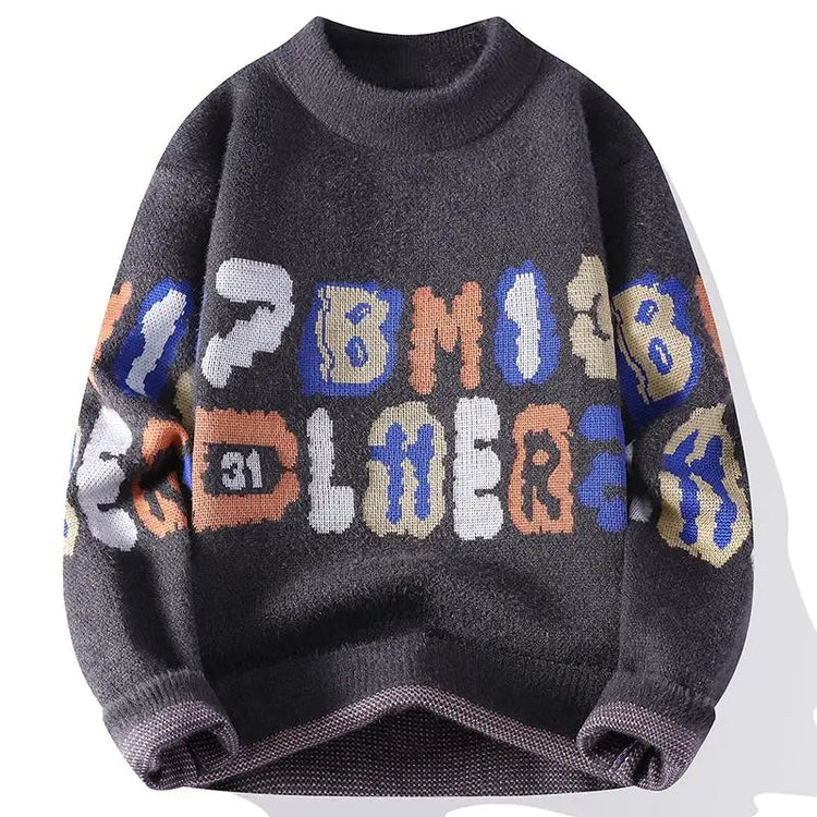 Winter Sweaters for male men thick O-neck sweater men Student youth sweaters autumn Men's wool Casual Knitwear Pullover