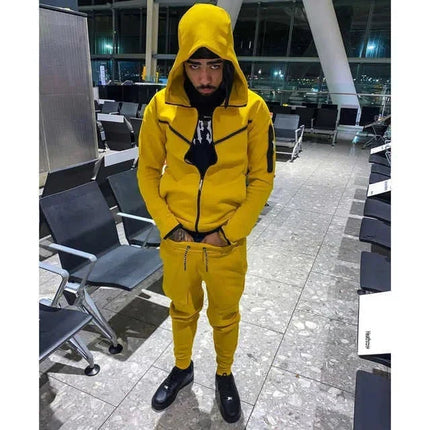 Men's Tracksuits Sports Suit Cotton Brand Tech Fleece Good Quality Hoodie Male Training Wear Sweatshirt Set Sweatpants PlatiNum