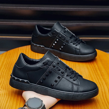 Spring Autumn New Men's White Shoes Trendy Fashion Youth Flat Board Shoes Men's Single Shoes