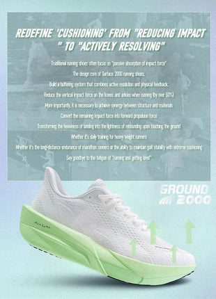 IRUNSVAN Surface 2000 Nylon Running Shoes for men Professional High Springback Training Women Outdoor Fitness Sport Shoes  ﻿ PlatiNum