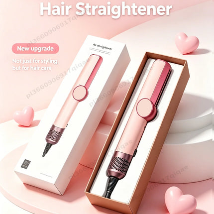 SenCiciMen 2 IN 1 High Quality Hair Straightener Hair Dryer Negative Ion Flat Iron Can Use for Wigs No Damage Hair Hot Styling Tools For Less Frizz Shinier & Smoother Air Straighteners For Women Gift