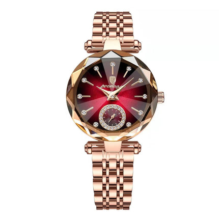 POEDAGAR Orologi al quarzo da donna eleganti di lusso Orologio impermeabile in acciaio inossidabile per donna Orologio da polso da donna alla moda casual reloj platinumshop