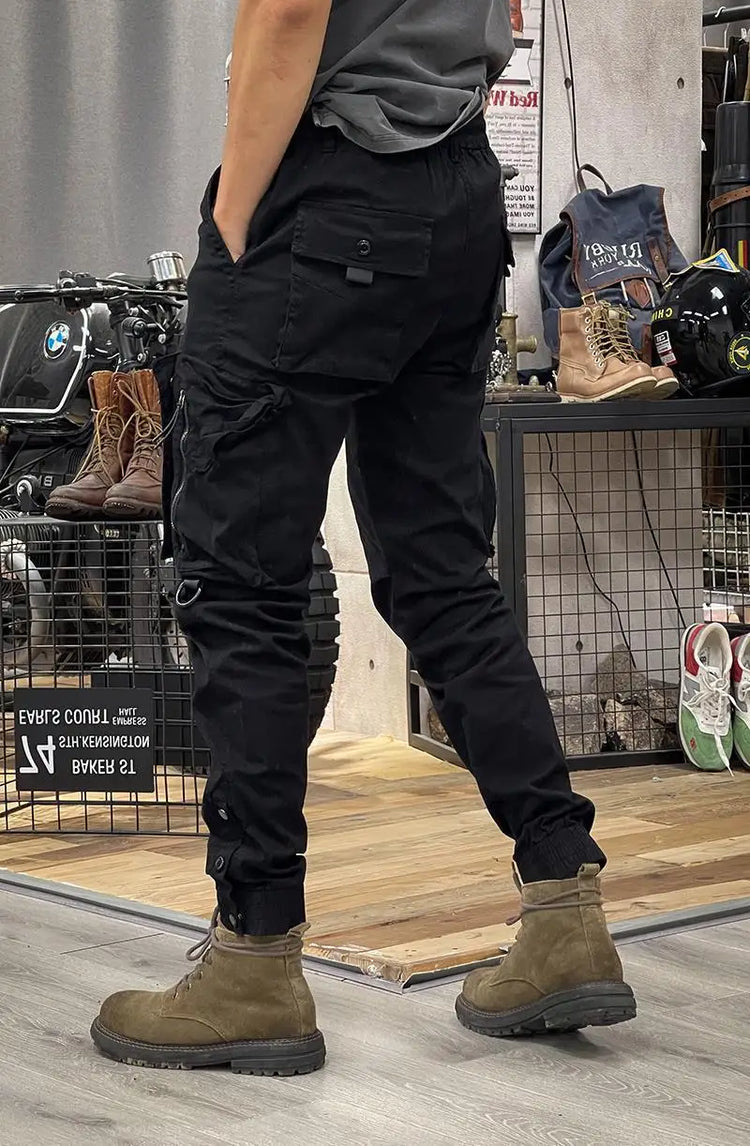 2025 New Men's Cargo Pants Tactical Military Work Pants Outdoor Jogger Casual Trousers Straight Leg Spring Autumn Utility Pants