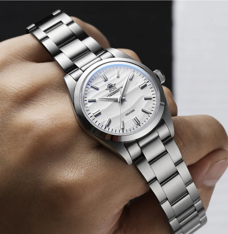 ADDIESDIVE 36mm Men Watch Without Logo AD2030 VH31 Quartz Watch 10Bar Waterproof 316L Stainless Steel Sand Dial Wristwatch New