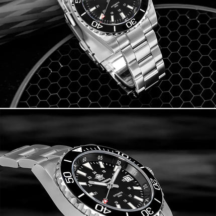 ADDIESDIVE Men's Watch 8215 Mechanical Sapphire Luminous Diving Watch 200m Ceramic Bezel Automatic Watch Clock Gift Watch AD2504