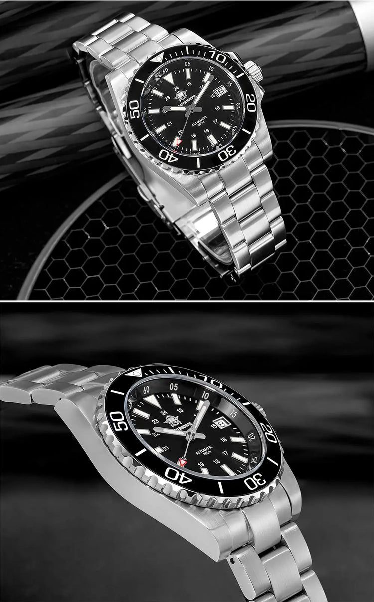 ADDIESDIVE Men's Watch 8215 Mechanical Sapphire Luminous Diving Watch 200m Ceramic Bezel Automatic Watch Clock Gift Watch AD2504