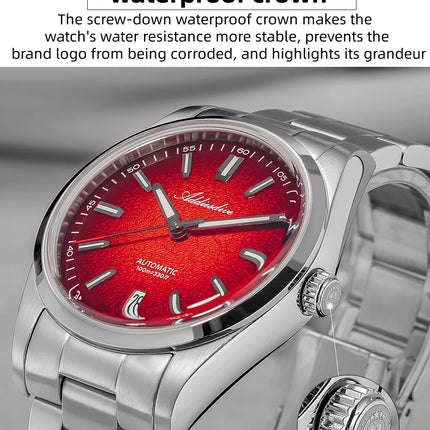 ADDIESDIVE New 2026 Luxury Men's Mechanic Quartz Analog Watch Super Luminous Steel Watch 10Bar Bubble Glass Personalized Watches