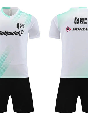 Men's T-shirt And Shorts Set Summer Men's Tennis Short Sleeve T-shirt Stylish And Comfortable Badminton Training Shorts PlatiNum