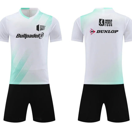 Men's T-shirt And Shorts Set Summer Men's Tennis Short Sleeve T-shirt Stylish And Comfortable Badminton Training Shorts PlatiNum