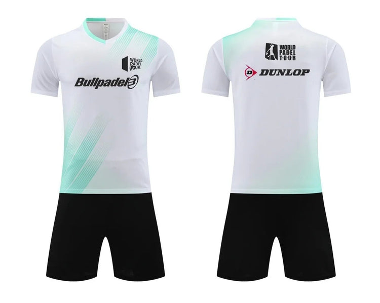Men's T-shirt And Shorts Set Summer Men's Tennis Short Sleeve T-shirt Stylish And Comfortable Badminton Training Shorts PlatiNum