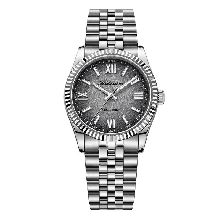 ADDIESDIVE 36mm AD2512 Watch For Men BGW9 Luminous Jubilee Strap 100m Waterproof Sapphire Glass VH31 Movement Quartz Watch Reloj